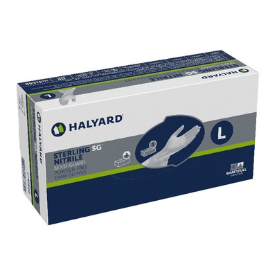 Halyard® Sterling SG Powder-Free Latex-Free Nitrile Exam Gloves (250 count box)